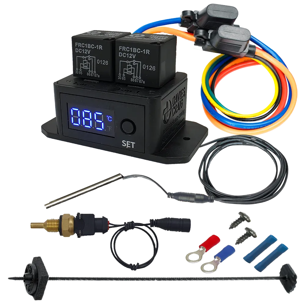 DC0481 - Digital Thermatic® Twin Fan Switch with 1/4"" NPT Thermal Sensor Kit