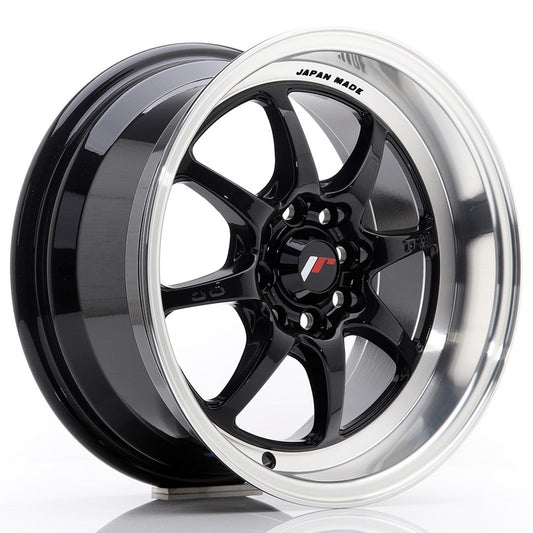 JR Wheels TF2 15x7,5 ET10 4x100/114 Gloss Black CB: 73,1