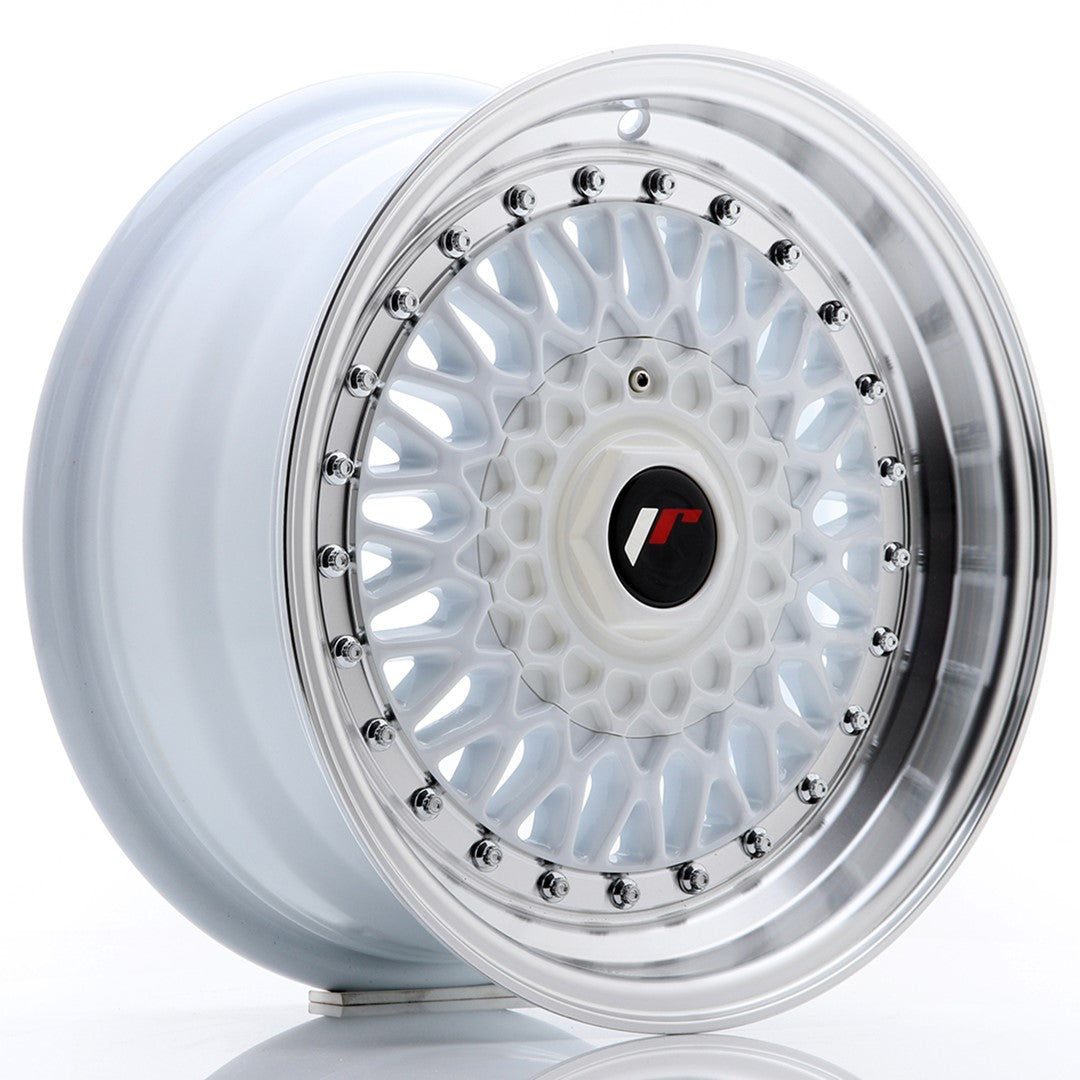 JR Wheels JR9 15x7 ET20 4x100/108 White w/Machined Lip CB: 74,1