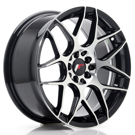 JR Wheels JR18 17x8 ET35 5x100/114 Gloss Black Machined CB: 73,1