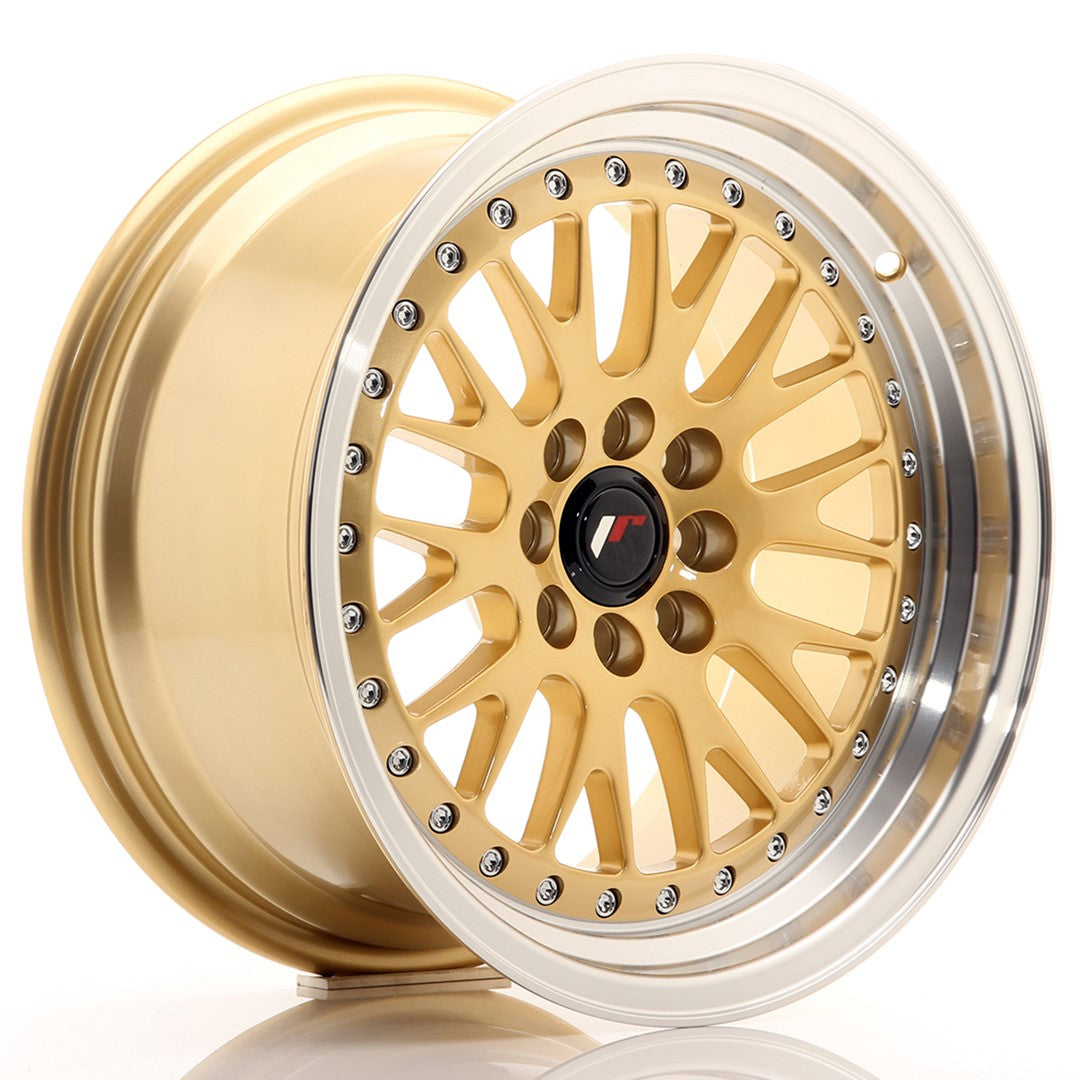 JR Wheels JR10 16x8 ET20 4x100/108 Gold w/Machined Lip CB: 67,1