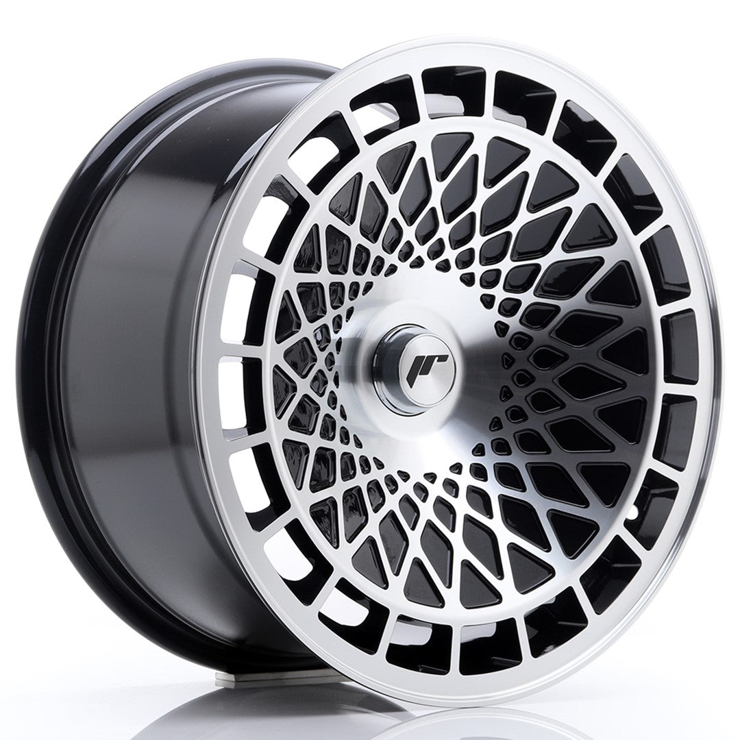 JR Wheels JR14 17x8,5 ET15 Blank Gloss Black Machined Face CB: 74,1