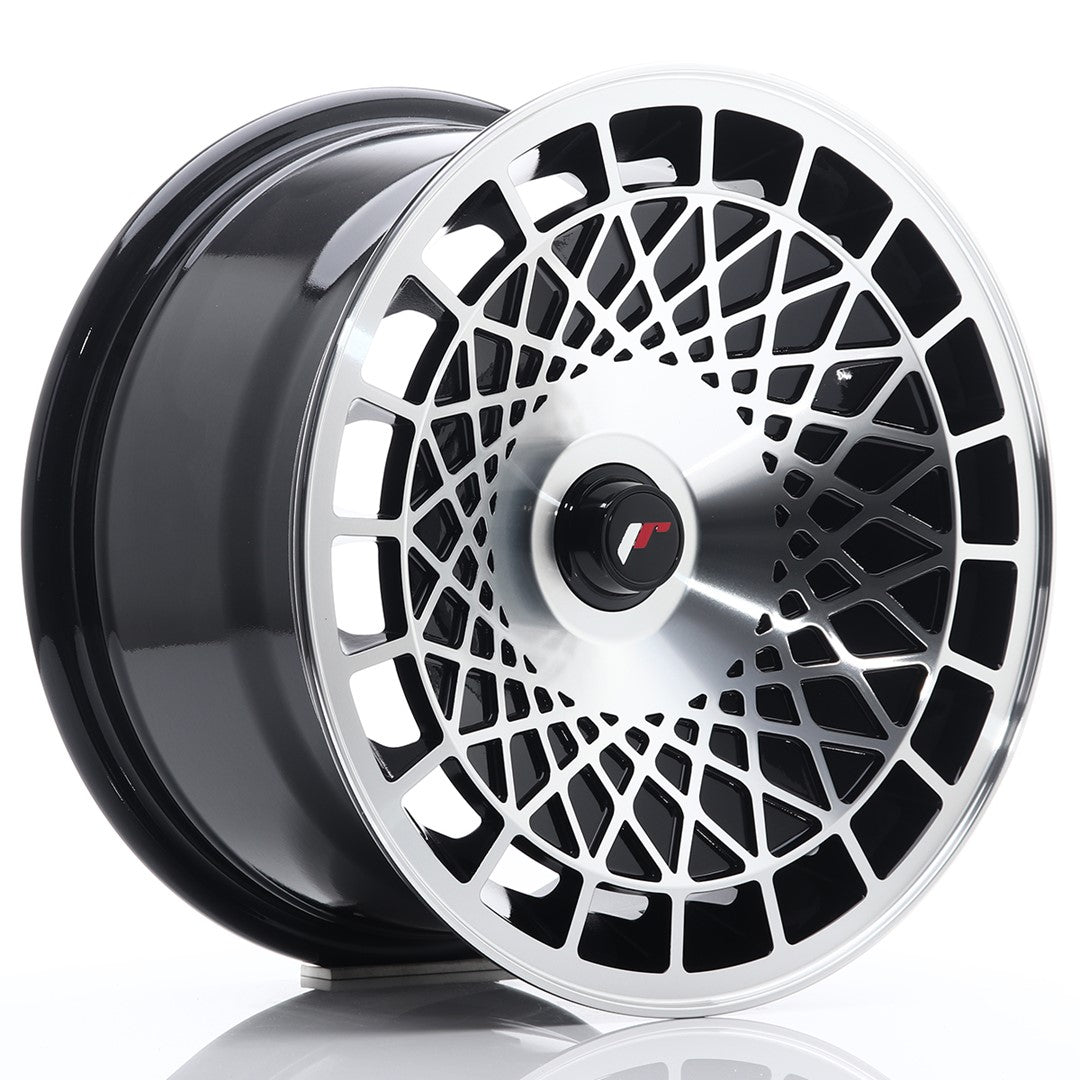 JR Wheels JR14 15x8 ET20-25 Blank Gloss Black Machined Face CB: 67,1