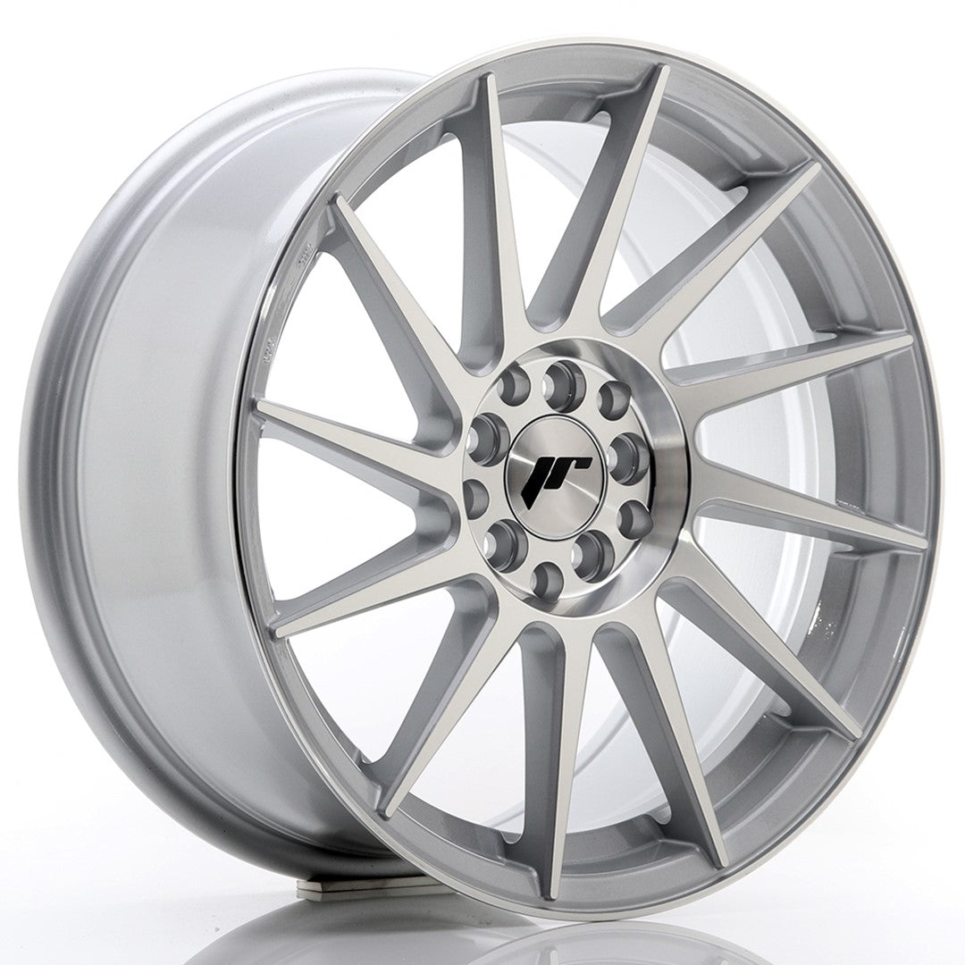 JR Wheels JR22 17x8 ET25 4x100/108 Silver Machined Face CB: 73,1