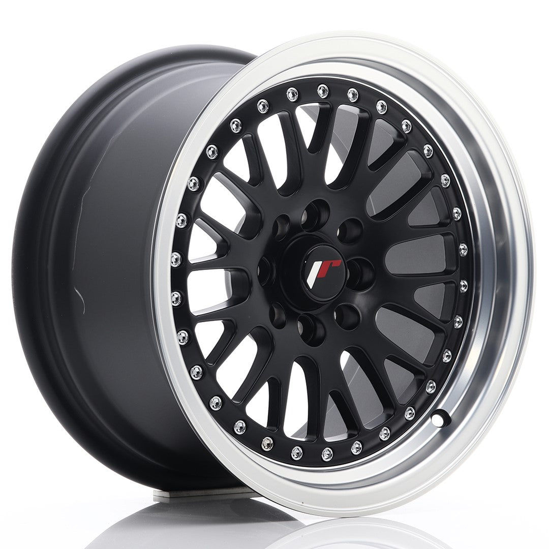 JR Wheels JR10 15x8 ET20 4x100/108 Matt Black w/Machined Lip CB: 74,1