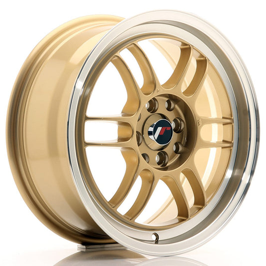 JR Wheels JR7 16x7 ET38 4x100/114 Gold w/Machined Lip CB: 73,1