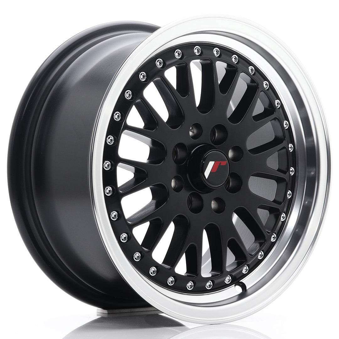 JR Wheels JR10 15x7 ET30 4x100/108 Matt Black w/Machined Lip CB: 74,1