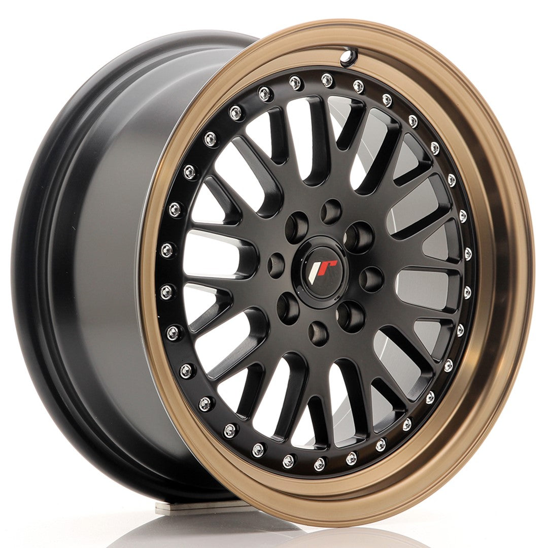 JR Wheels JR10 16x7 ET30 4x100/108 Matt Black w/Bronze Lip CB: 67,1