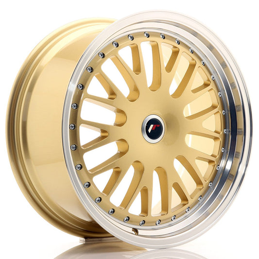 JR Wheels JR10 19x8,5 ET20-35 Blank Gold w/Machined Lip CB: 74,1