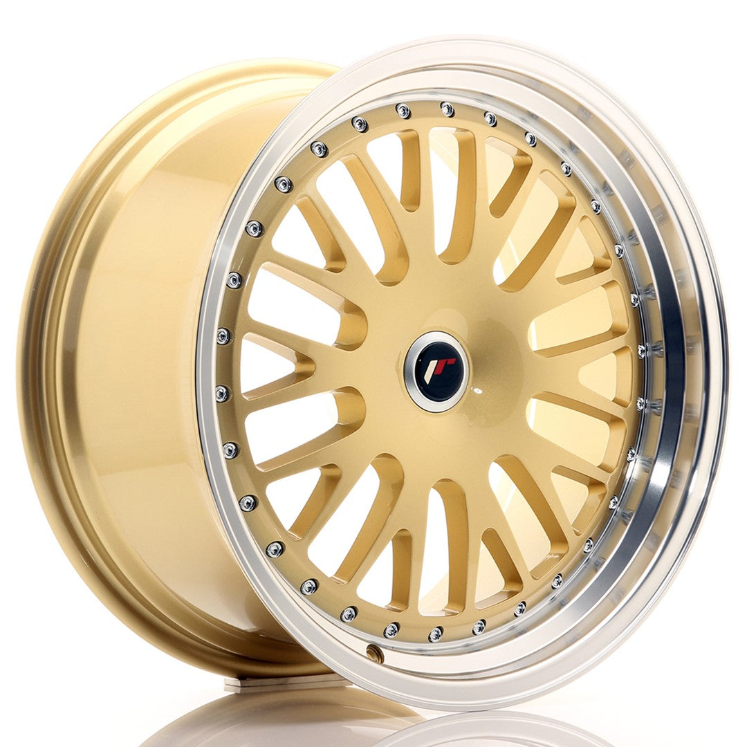 JR Wheels JR10 19x9,5 ET20-35 Blank Gold w/Machined Lip CB: 74,1