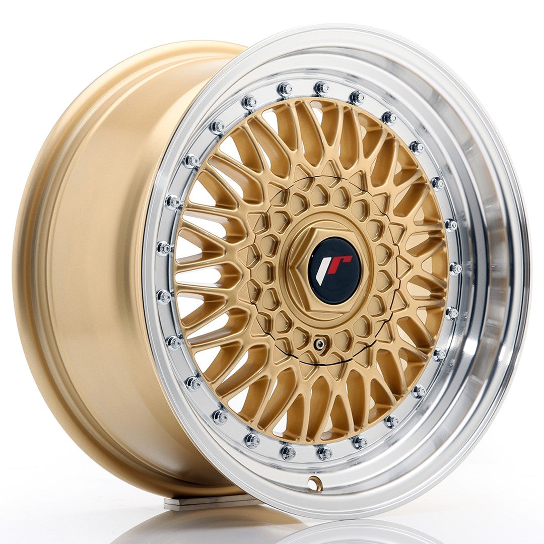 JR Wheels JR9 16x7,5 ET25 BLANK Gold w/Machined Lip CB: 74,1