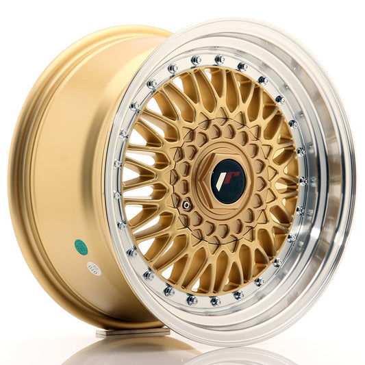 JR Wheels JR9 16x8 ET25 BLANK Gold w/Machined Lip CB: 74,1