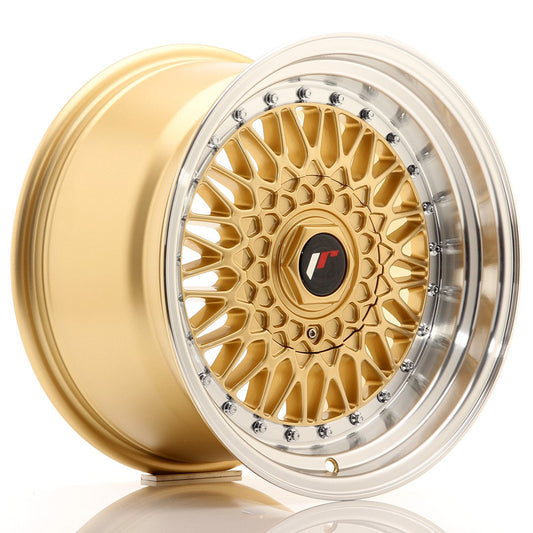 JR Wheels JR9 16x9 ET20 BLANK Gold w/Machined Lip CB: 74,1