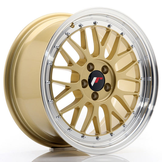 JR Wheels JR23 17x8 ET35 5x100 Gold w/Machined Lip CB: 57,1