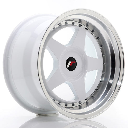 JR Wheels JR6 17x10 ET20 BLANK White w/Machined Lip CB: 74,1