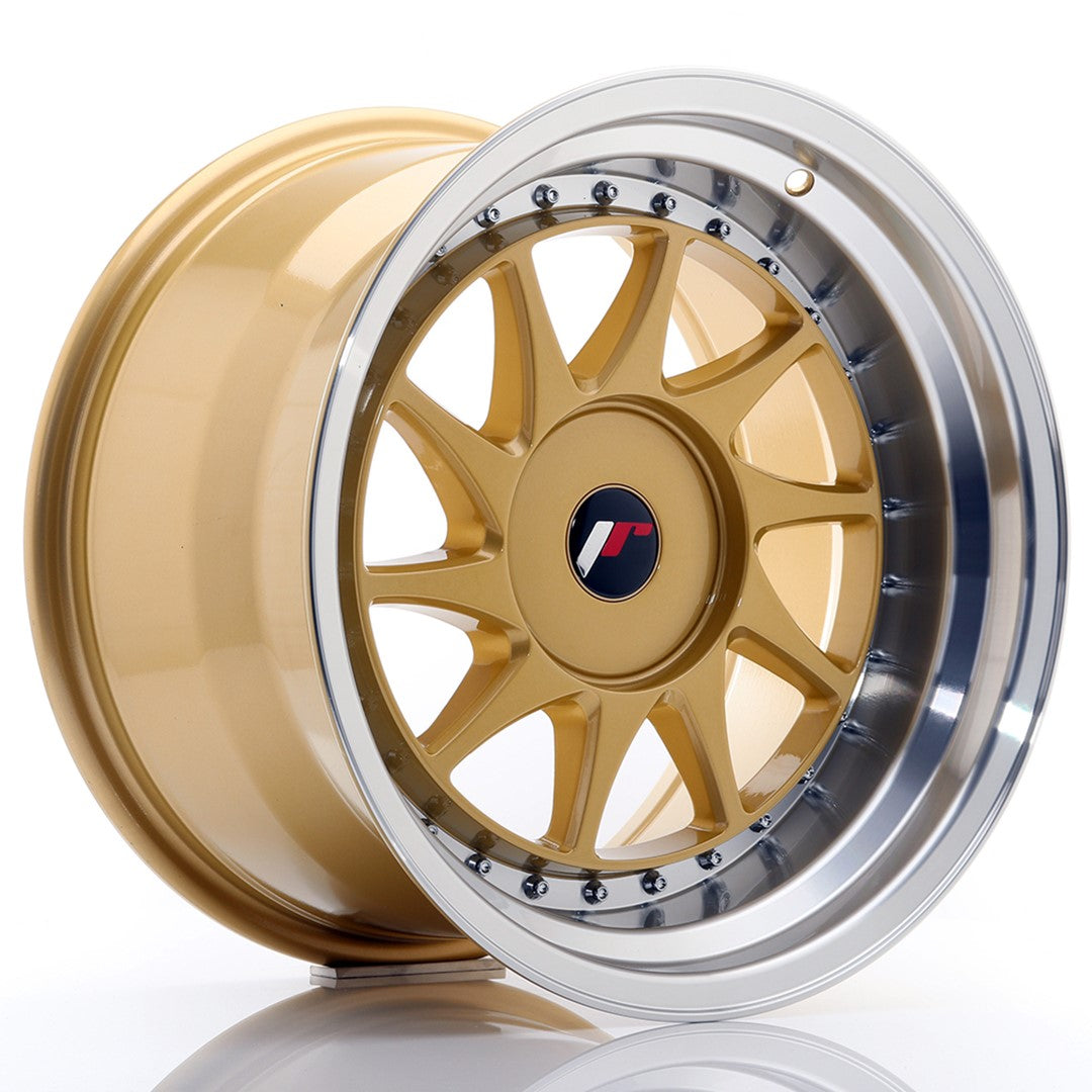 JR Wheels JR26 17x10 ET20-25 BLANK Gold w/Machined Lip CB: 74,1