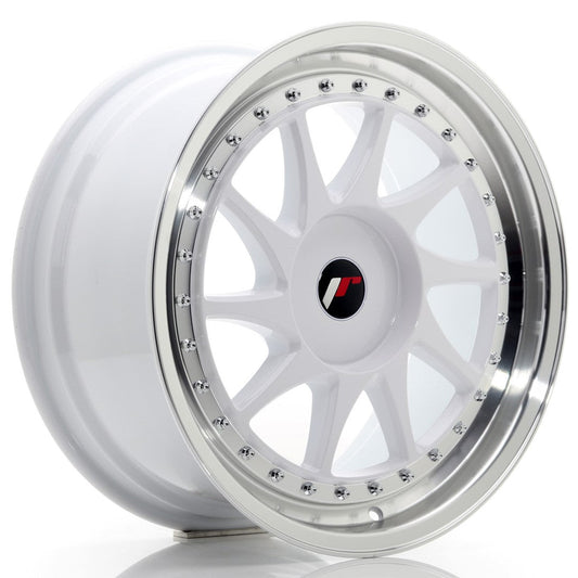 JR Wheels JR26 18x8,5 ET20-40 BLANK White w/Machined Lip CB: 74,1