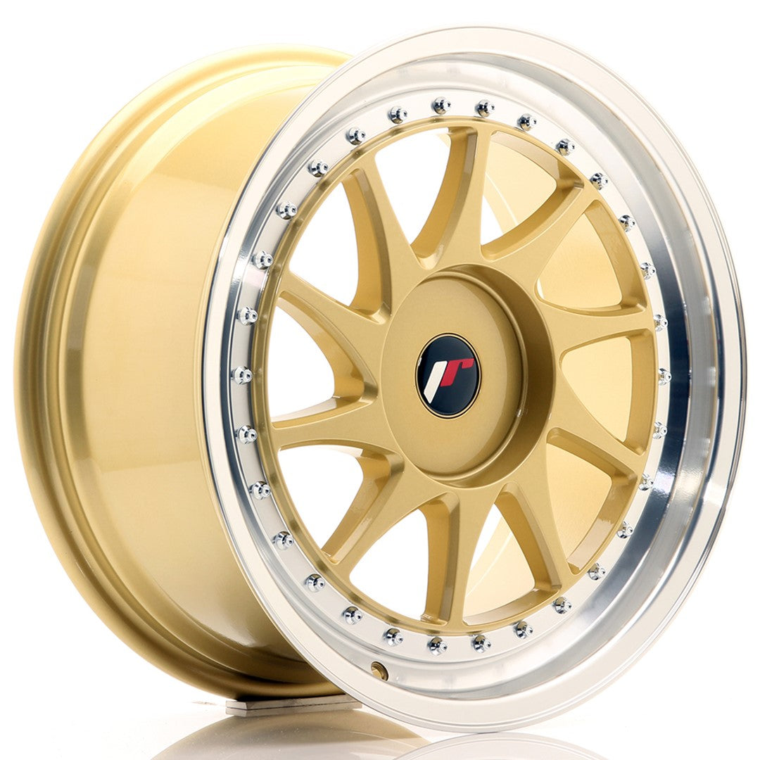 JR Wheels JR26 18x8,5 ET35-40 BLANK Gold w/Machined Lip CB: 74,1