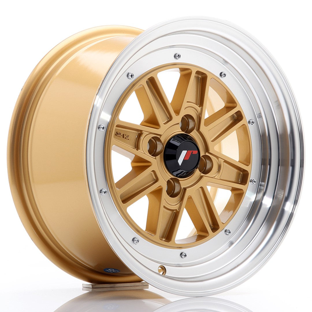 JR Wheels JR31 15x7.5 ET20 4x100 Gold w/Machined Lip CB: 73,1