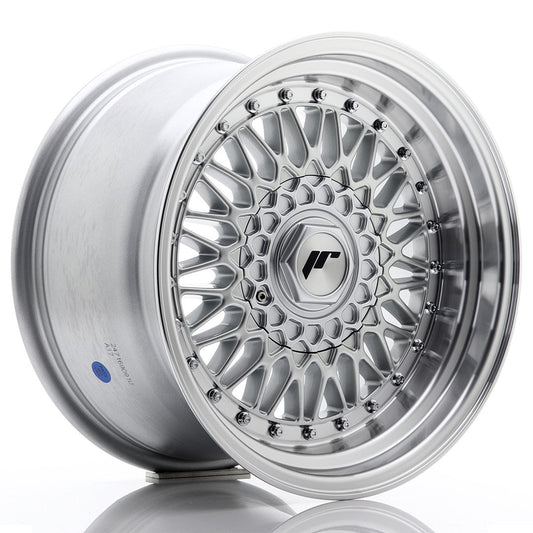 JR Wheels JR9 16x9 ET20 4x100/108 Silver w/Machined Lip+Silver Rivets CB: 74,1