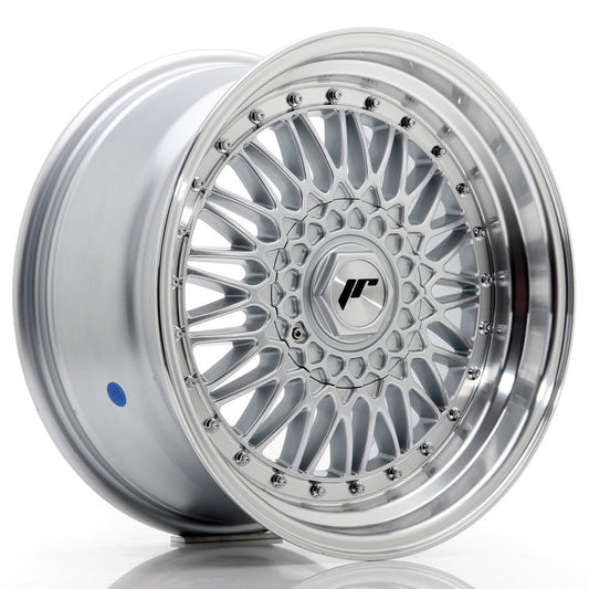 JR Wheels JR9 17x8,5 ET20 5x112/120 Silver w/Machined Lip+Silver Rivets CB: 74,1