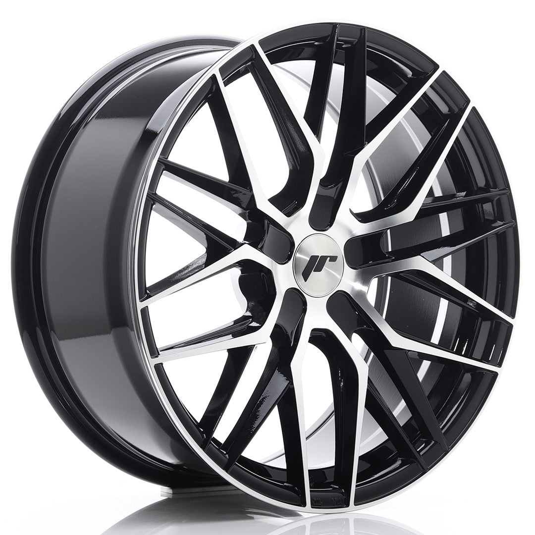 JR Wheels JR28 19x8,5 ET20-40 5H BLANK Gloss Black Machined Face CB: 74,1