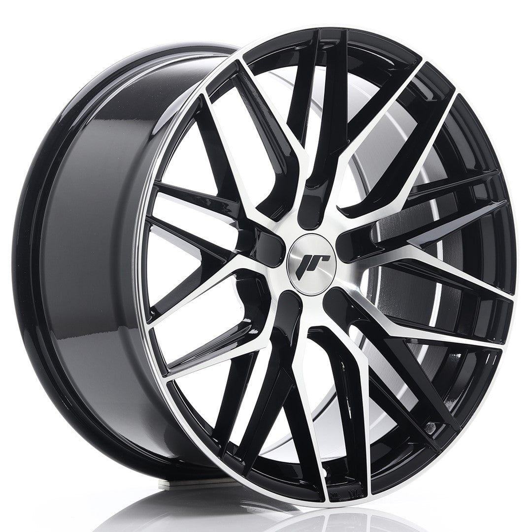 JR Wheels JR28 19x9,5 ET20-40 5H BLANK Gloss Black Machined Face CB: 74,1