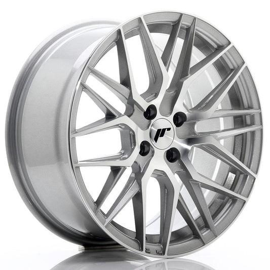 JR Wheels JR28 17x8 ET40 4x100 Silver Machined Face CB: 67,1