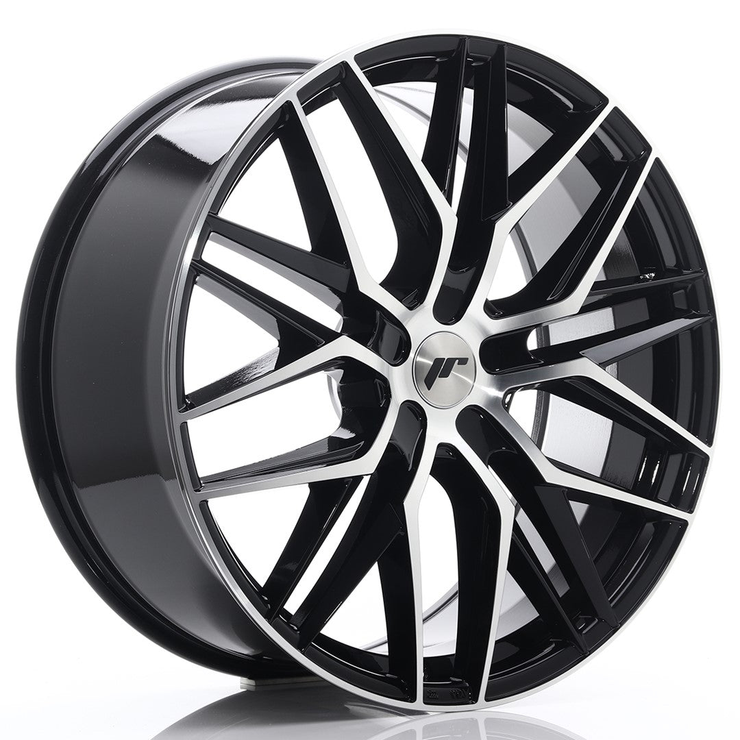 JR Wheels JR28 22x9 ET30-45 5H BLANK Gloss Black Machined Face CB: 74,1