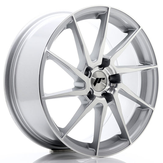 JR Wheels JR36 18x8 ET45 5x112 Silver Brushed Face CB: 66,6