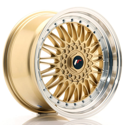 JR Wheels JR9 18x9 ET20-40 BLANK Gold w/Machined Lip CB: 74,1