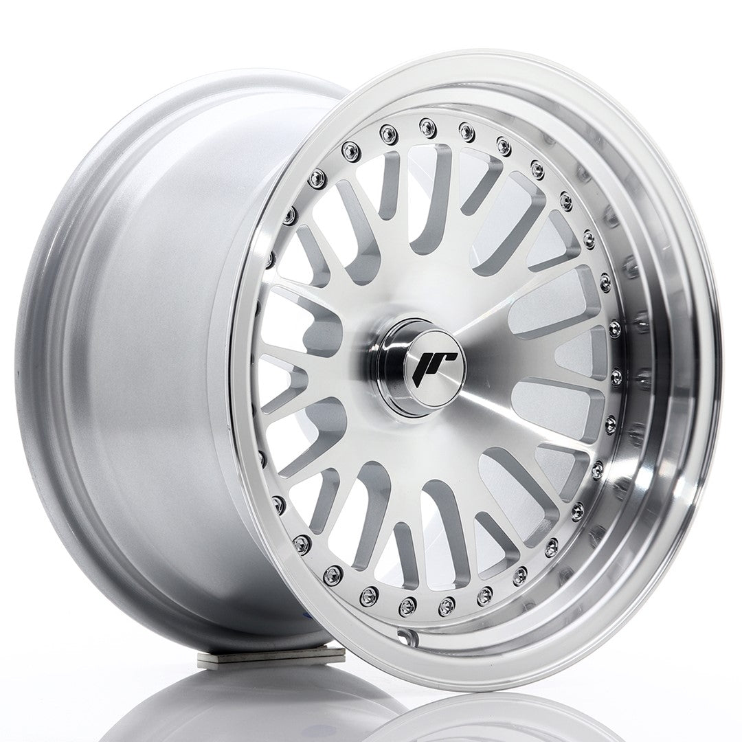 JR Wheels JR10 15x9 ET0-20 Blank Silver Machined Face CB: 74,1