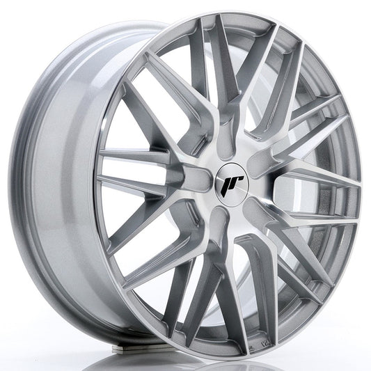 JR Wheels JR28 17x7 ET20-45 BLANK Silver Machined Face CB: 74,1