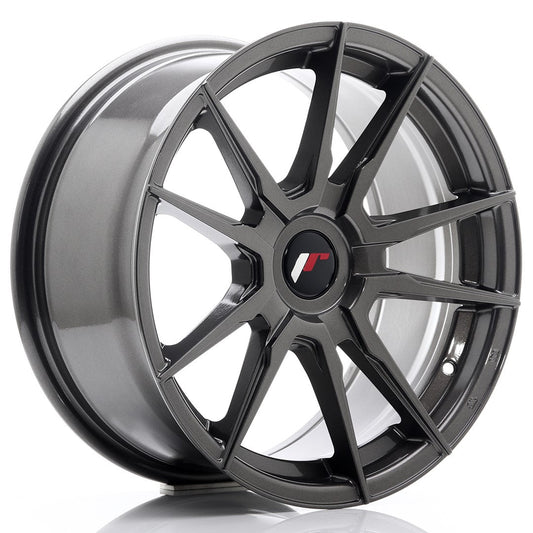 JR Wheels JR21 17x8 ET35 Blank Hyper Gray CB: 74,1