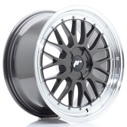 JR Wheels JR23 18x8,5 ET25-48 5H BLANK Hyper Gray w/Machined Lip CB: 74,1