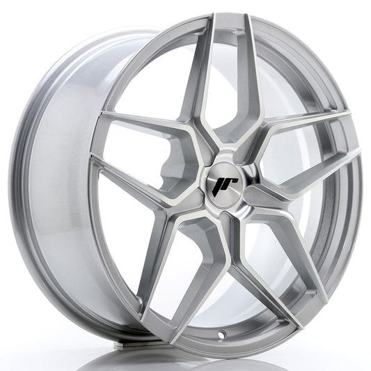 JR Wheels JR34 18x8 ET20-42 5H BLANK Silver Machined Face CB: 74,1