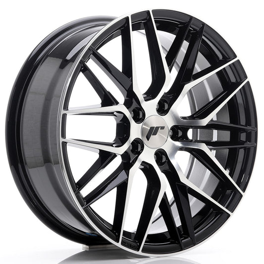 JR Wheels JR28 18x7,5 ET40 5x112 Gloss Black Machined Face CB: 66,6