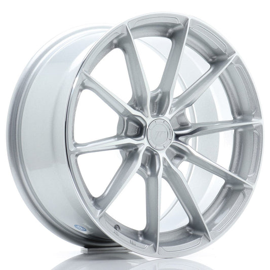 JR Wheels JR37 17x8 ET20-40 5H BLANK Silver Machined Face CB: 72,6