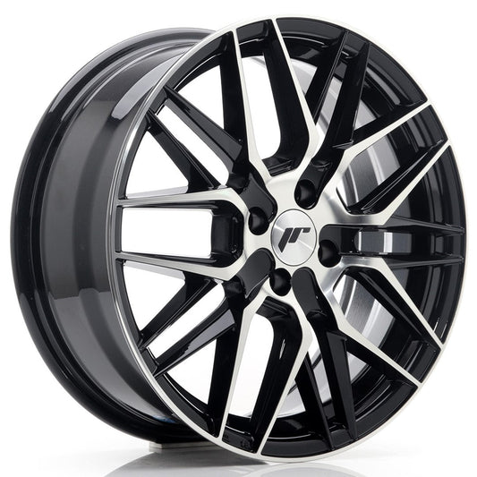 JR Wheels JR28 17x7 ET40 4x100 Gloss Black Machined Face CB: 67,1