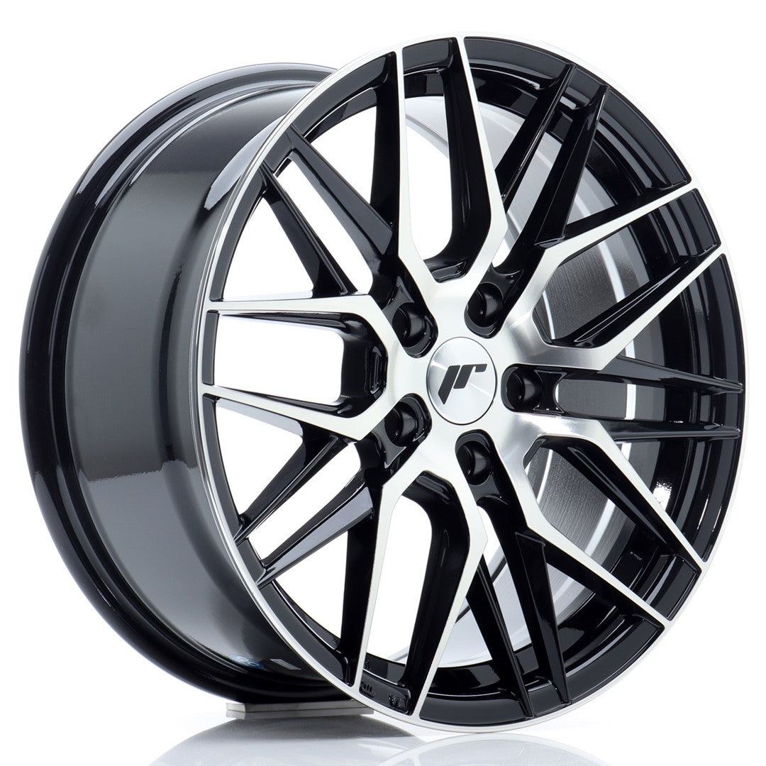 JR Wheels JR28 17x8 ET40 5x112 Gloss Black Machined Face CB: 66,6