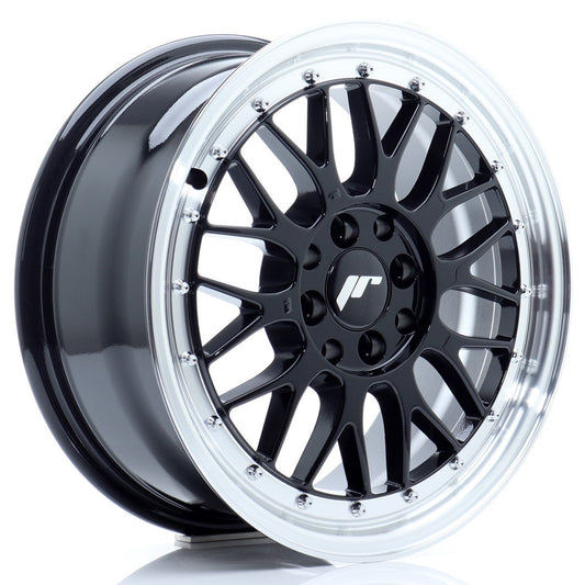 JR Wheels JR23 16x7 ET40 4x100/114,3 Gloss Black w/Machined Lip CB: 67,1