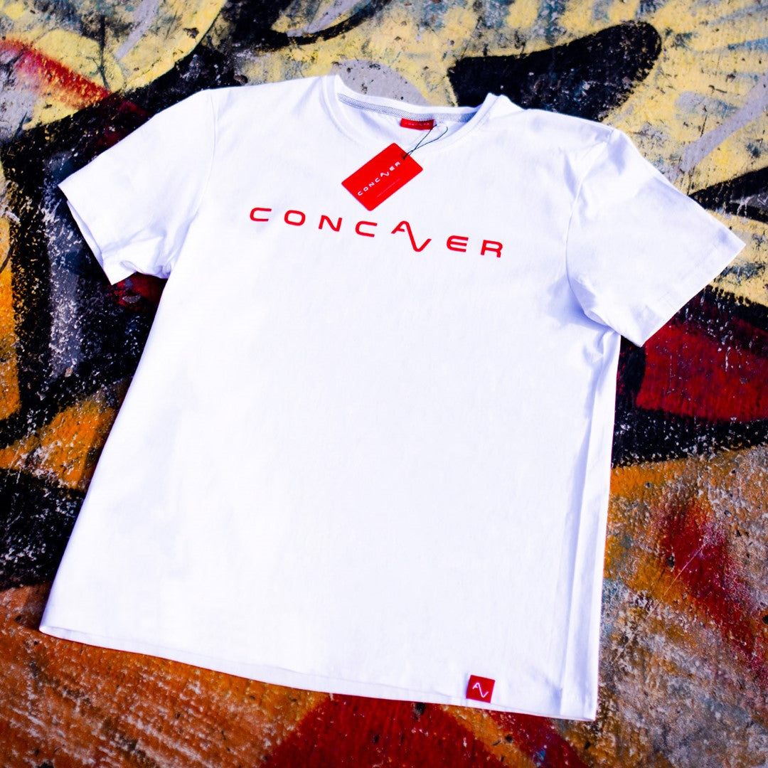 Concaver Men's T-Shirt Logo White Size XXL