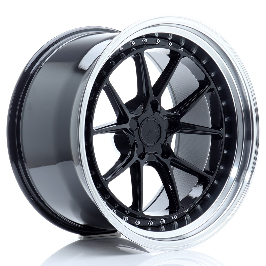 JR Wheels JR39 19x11 ET0-25 5H BLANK Glossy Black w/Machined Lip CB: 72,6