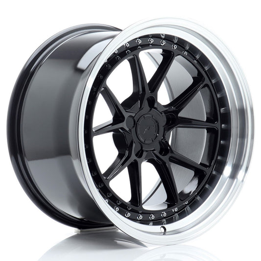 JR Wheels JR39 18x10,5 ET15-22 5H BLANK Glossy Black w/Machined Lip CB: 72,6