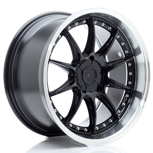 JR Wheels JR41 18x9,5 ET15-35 5H BLANK Glossy Black w/Machined Lip CB: 72,6