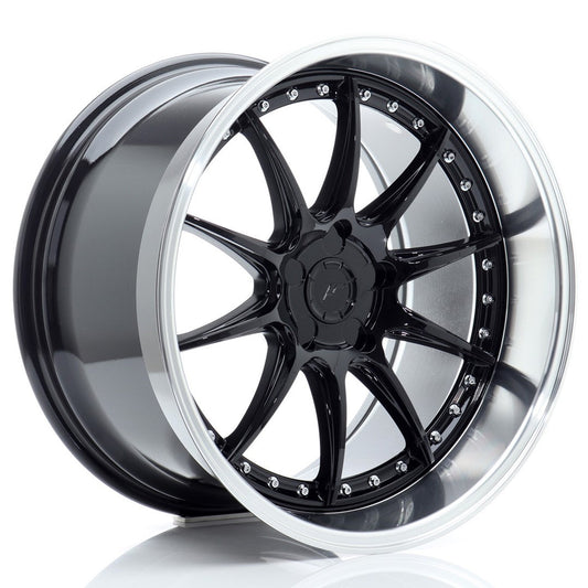 JR Wheels JR41 19x11 ET12-25 5H BLANK Glossy Black w/Machined Lip CB: 72,6