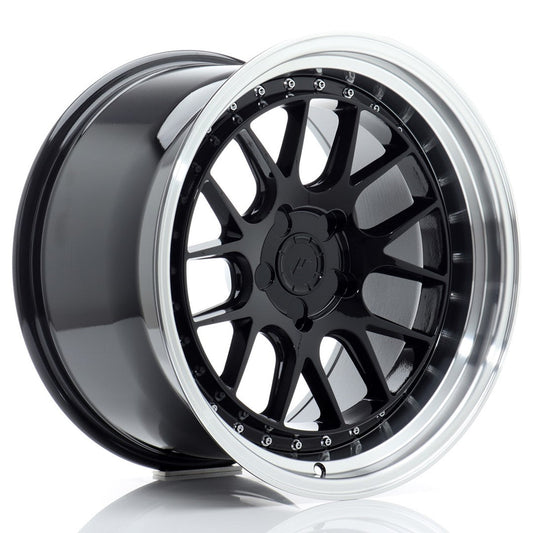 JR Wheels JR40 18x10,5 ET15-22 5H BLANK Gloss Black w/Machined Lip CB: 72,6