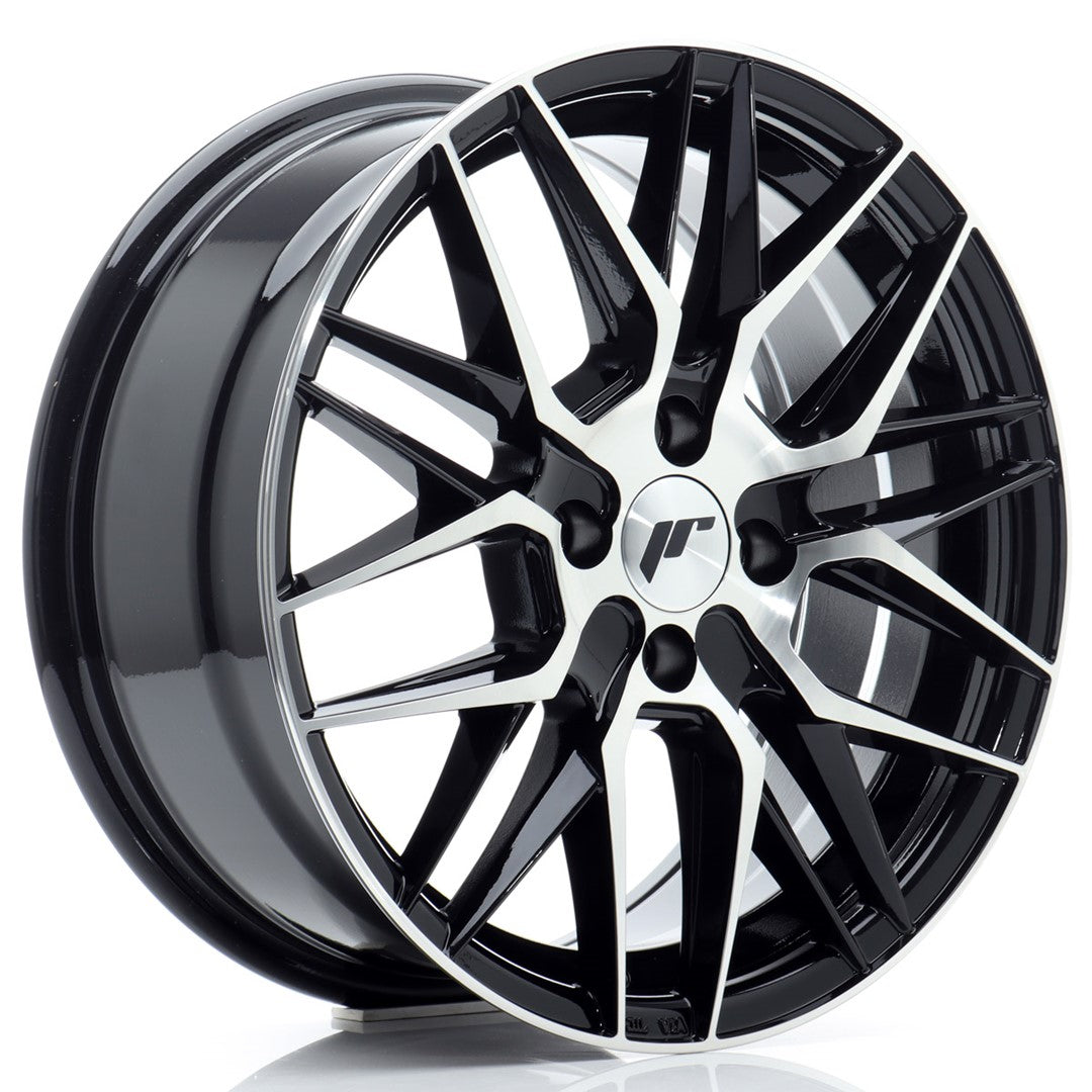 JR Wheels JR28 16x7 ET40 4x100 Gloss Black Machined Face CB: 67,1