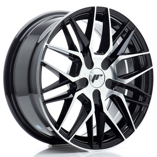 JR Wheels JR28 16x7 ET20-40 BLANK Gloss Black Machined Face CB: 72,6