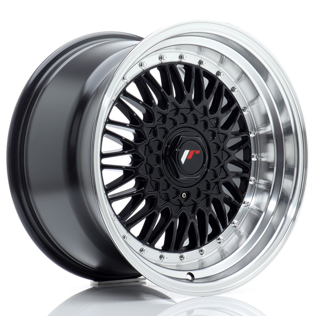 JR Wheels JR9 17x10 ET20 BLANK Gloss Black w/Machined Lip CB: 74,1